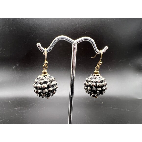 Beaded Ball Earrings - Picture 1 of 3